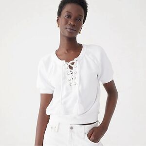 New! J.Crew White Nautical Rope Tie Top Sz S